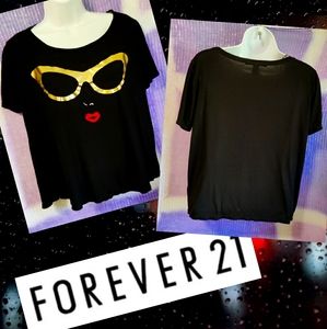 🗺️ Forever 21 Crop Top 100% Rayon *defects